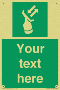 Custom sign safe condition Search and rescue transponder